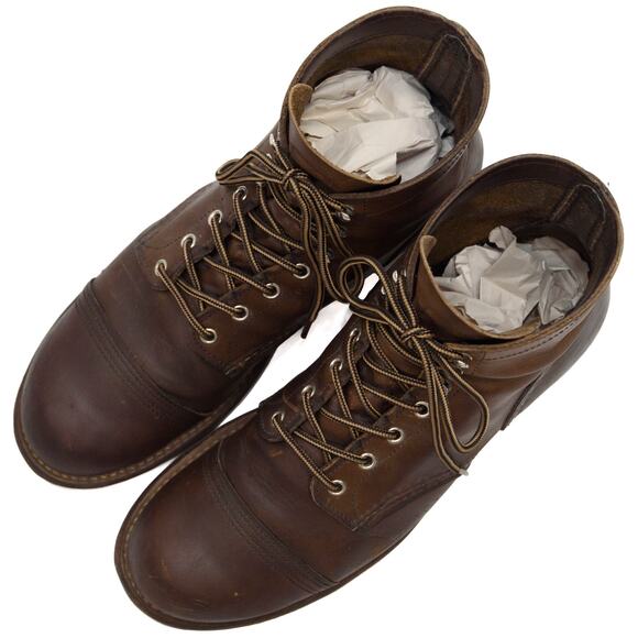 Red Wings IRON RANGER® Men\'s 6-Inch Amber Harness Leather Boots Size 12 main image 5